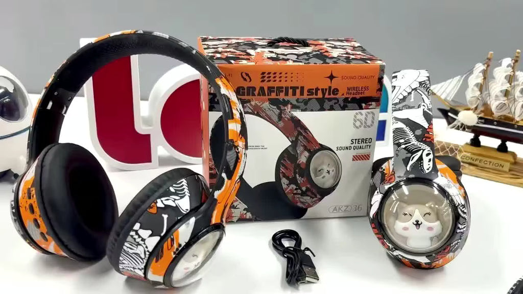 AKZ37 Graffiti Wireless V5.0 RGB Earphone