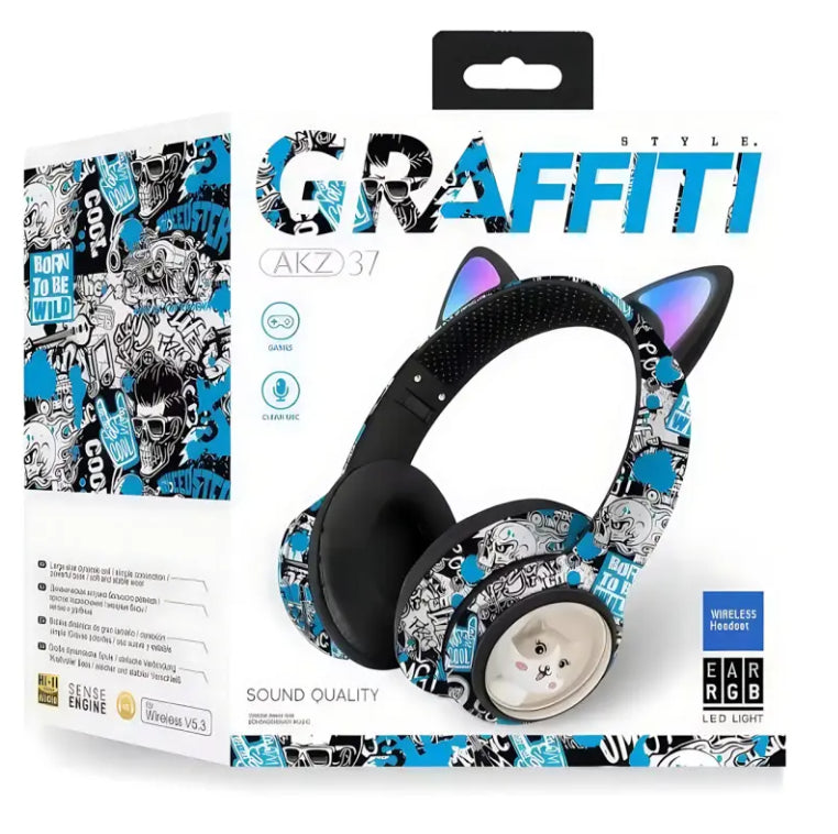 AKZ37 Graffiti Wireless V5.0 RGB Earphone